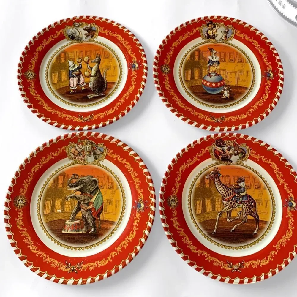 Restoration Hardware Tin Circus Plates